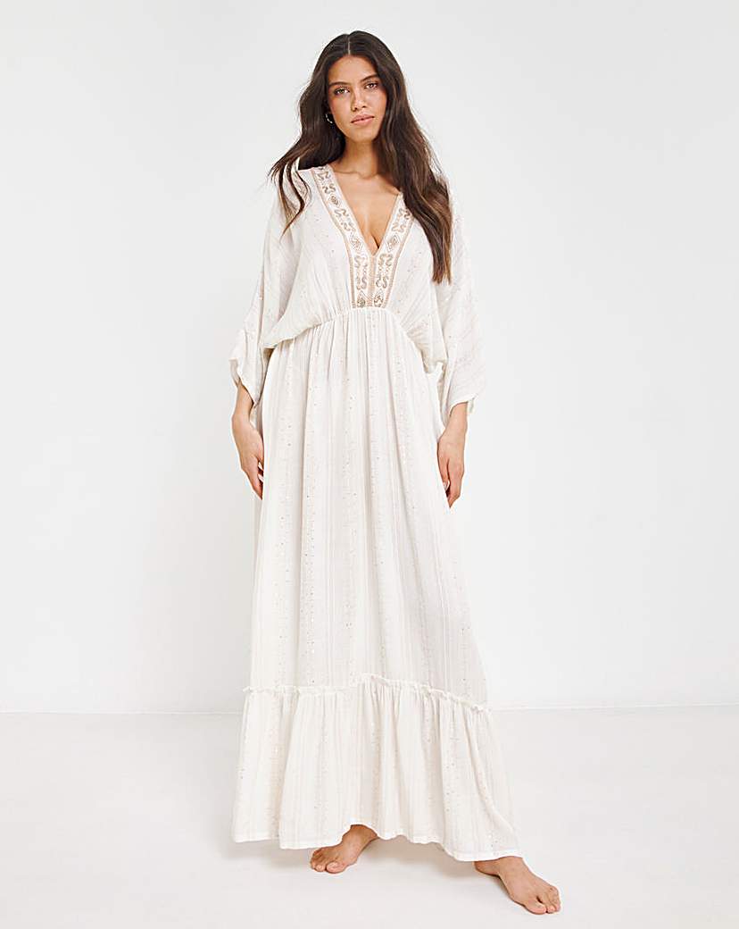 Magisculpt Lurex Maxi Beach Kaftan