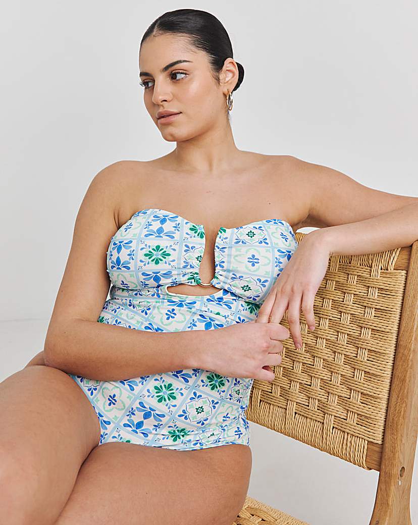 Trim Bandeau Swimsuit