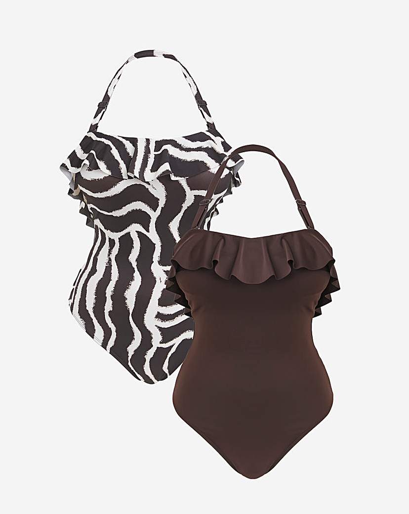 Value 2 Pack Bandeau Swimsuits