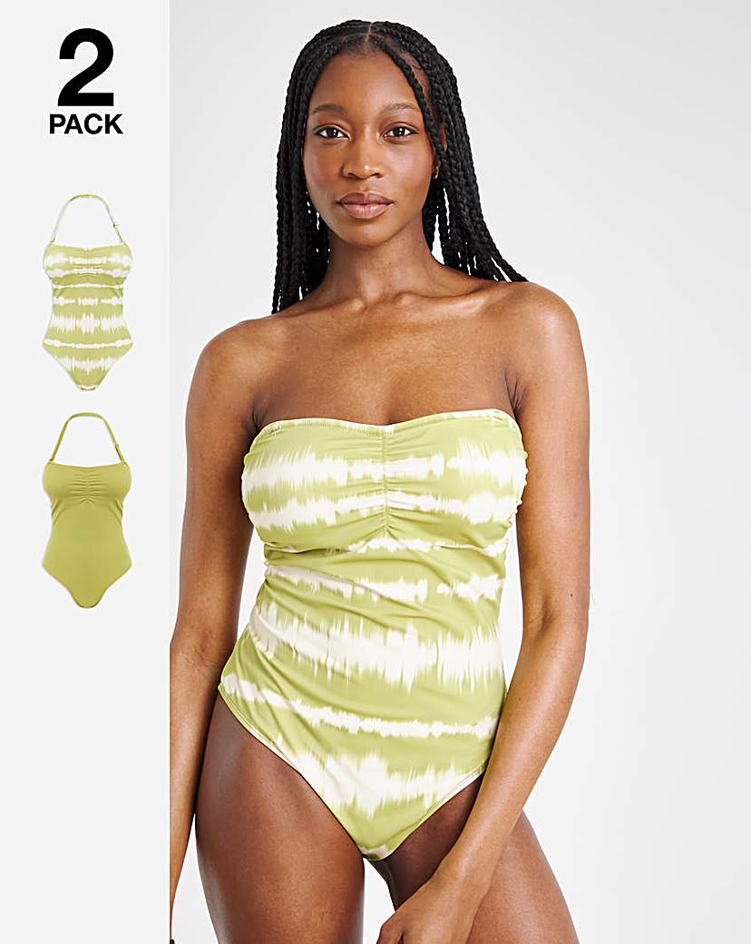 Value 2 Pack Bandeau Swimsuits