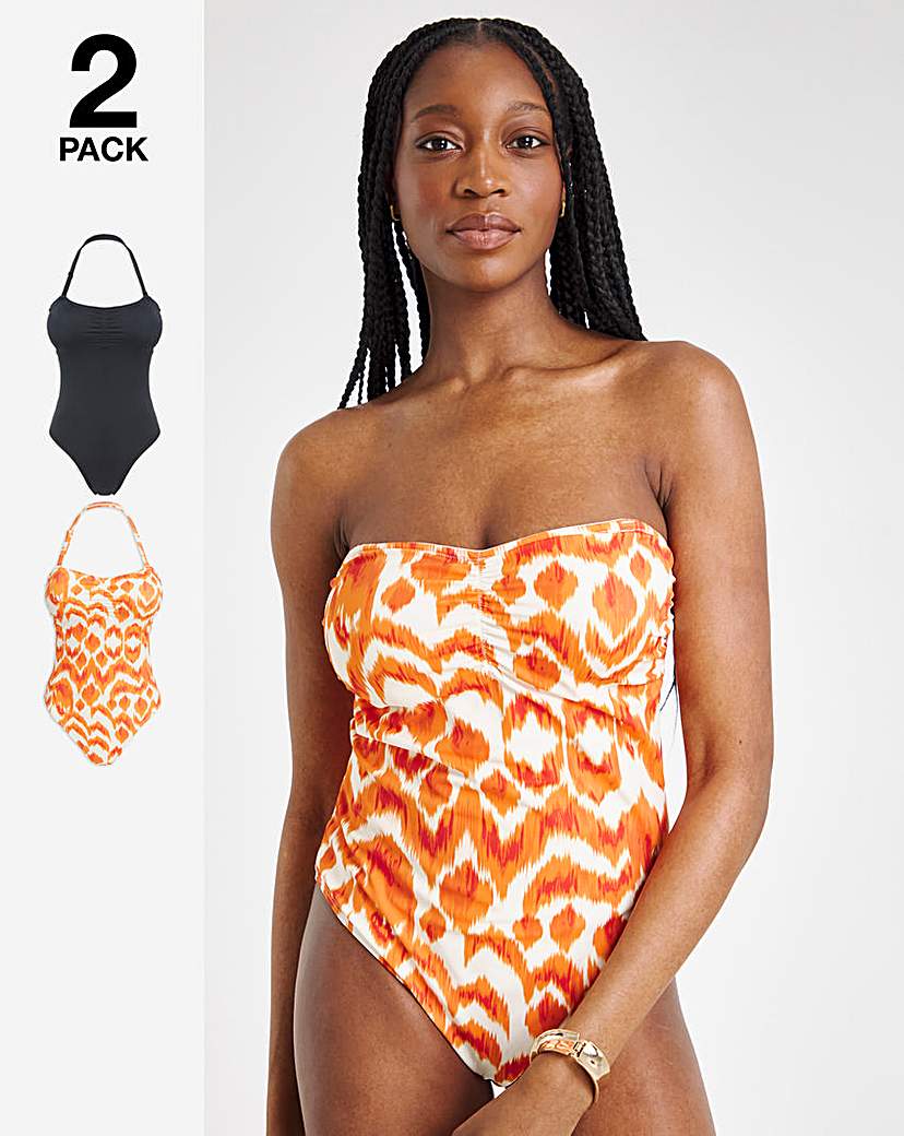 Value 2 Pack Bandeau Swimsuits
