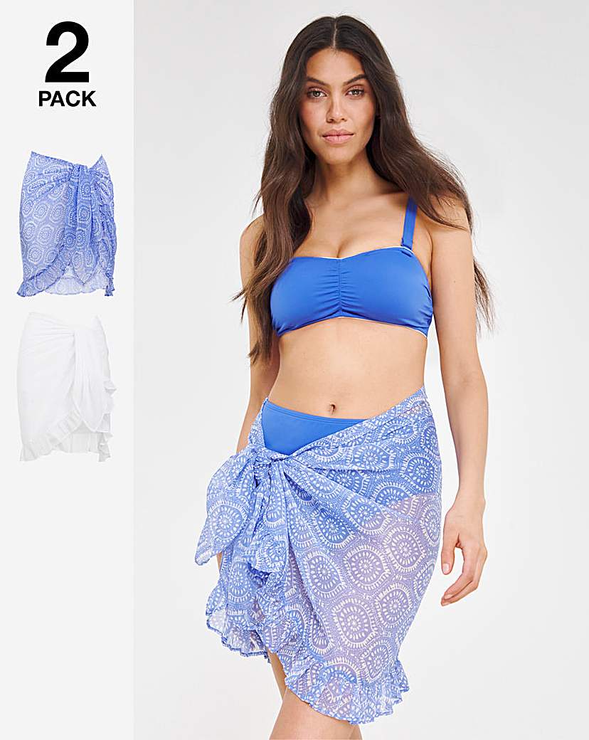 New In - Value 2 Pack Beach Sarongs