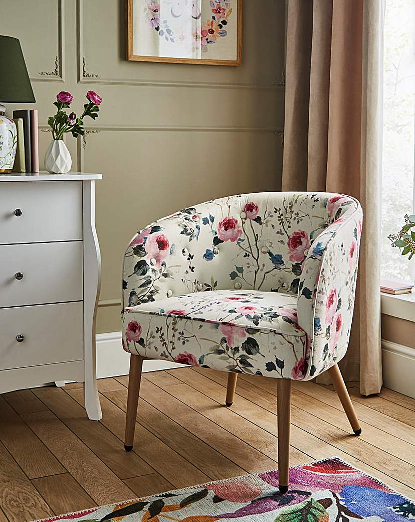 Julipa Chloe Floral Accent Chair