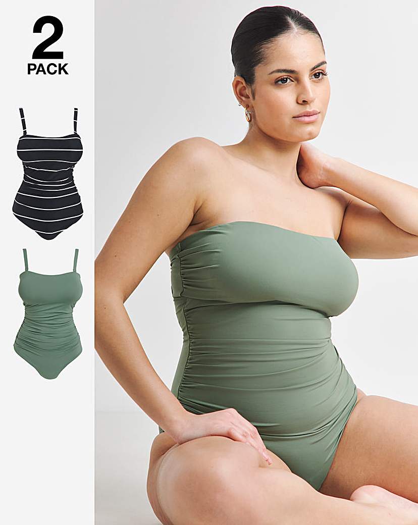 Magisculpt 2 Pack Bandeau Swimsuits