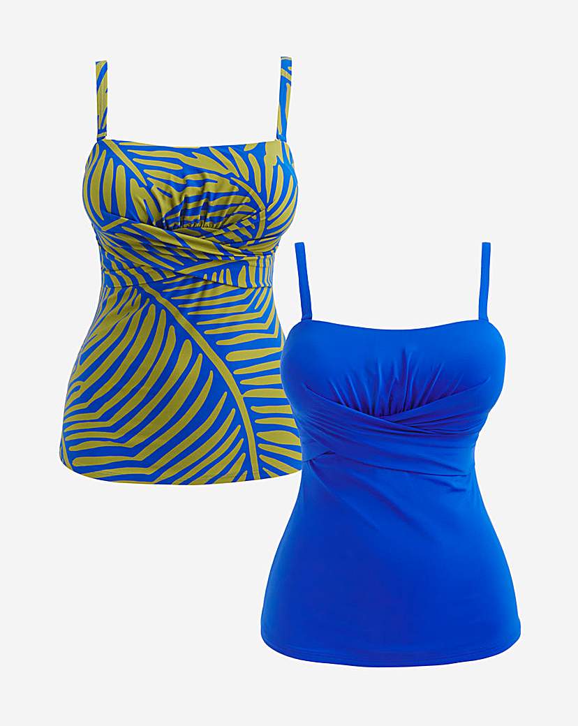 MAGISCULPT 2 Pack Bandeau Tankini Tops
