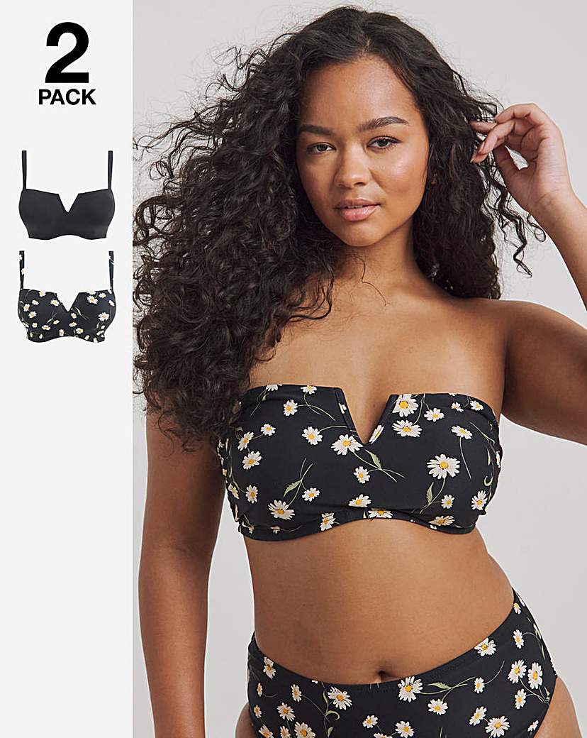 Magisculpt 2 Pack Bandeau Bikini Tops