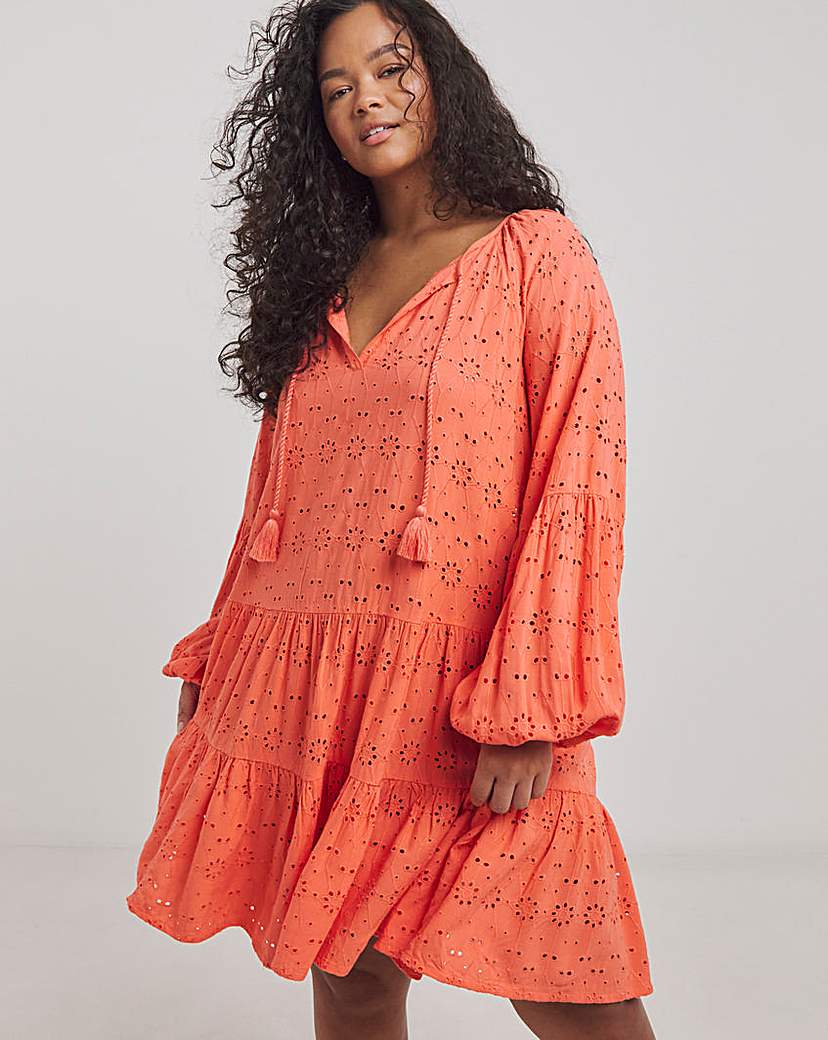 New In - Beach to Broderie Mini Dress
