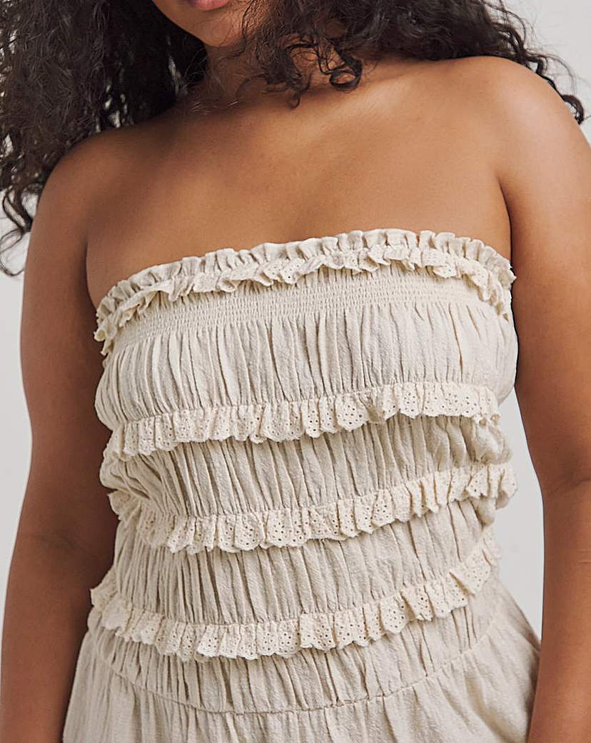 Beach to Beach Broderie Mini Beach Dress