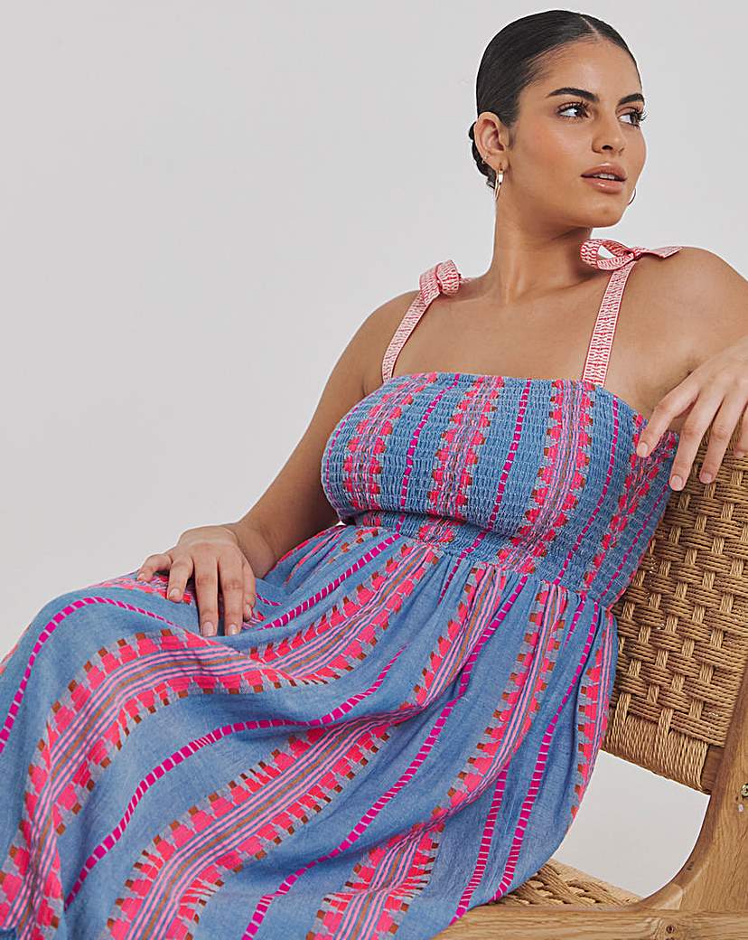 Beach to Beach Stripe Maxi Beach Dress