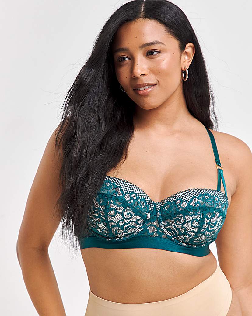 Figleaves Opal Lace Padded Balcony Bra