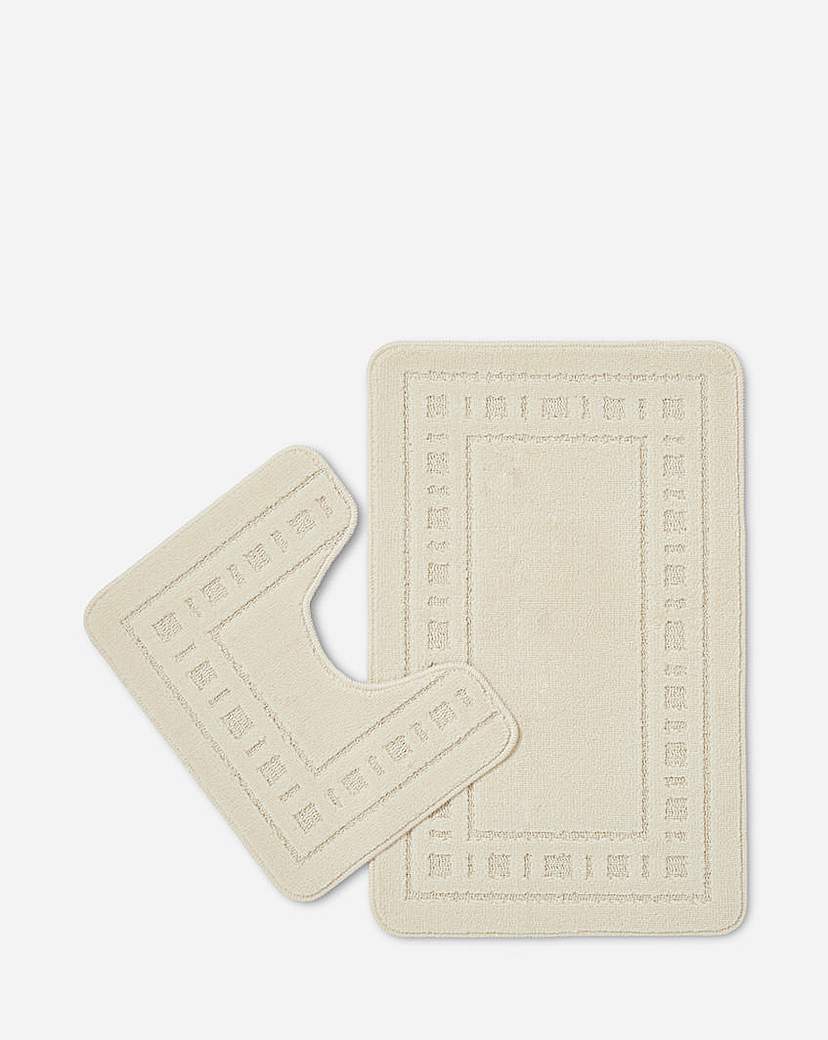 Armoni Bath and Pedestal Mat Set