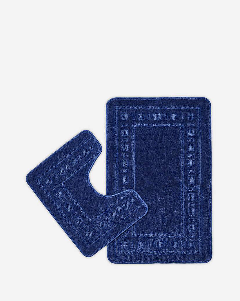 Armoni Bath and Pedestal Mat Set