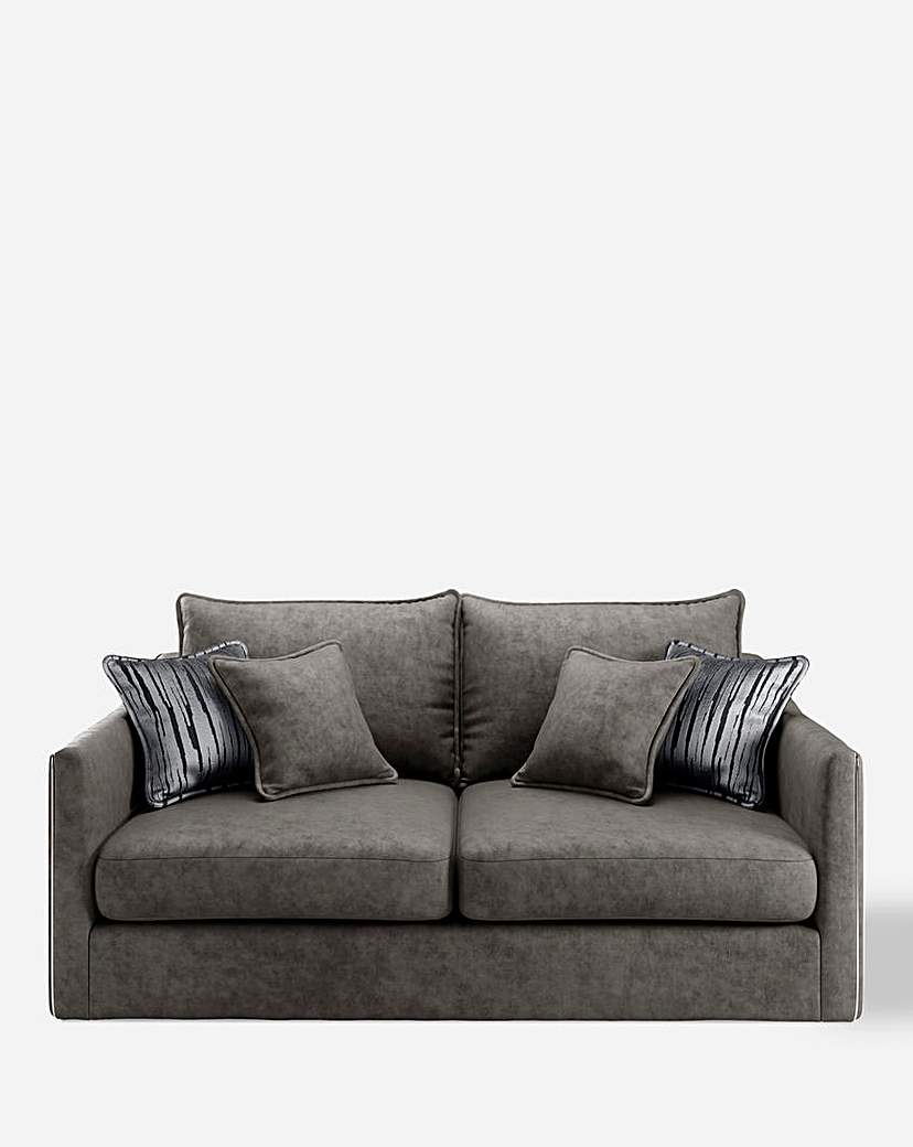 Image of Ava Embossed Velvet 3 Seater Sofa