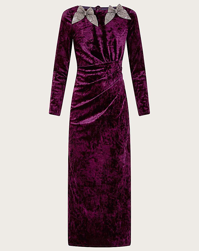 Vintage Evening Dresses, Vintage Formal Dresses Monsoon Lilia Velvet Maxi Dress £125.00 AT vintagedancer.com