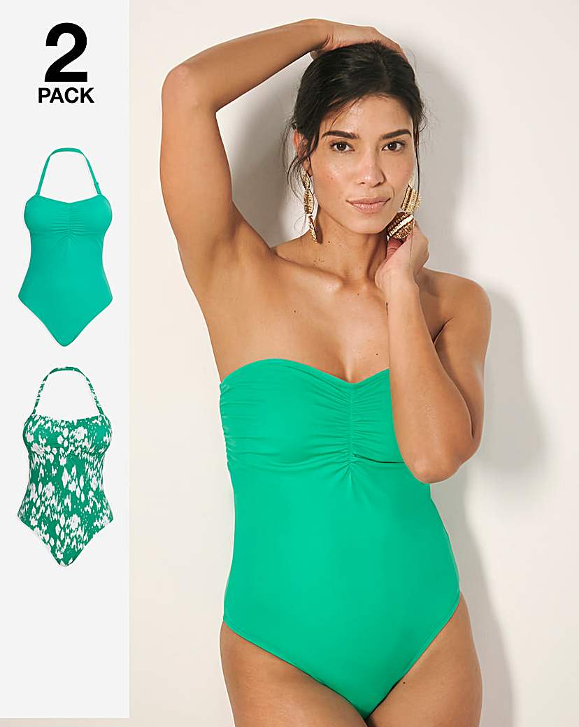 Value 2 Pack Bandeau Swimsuits