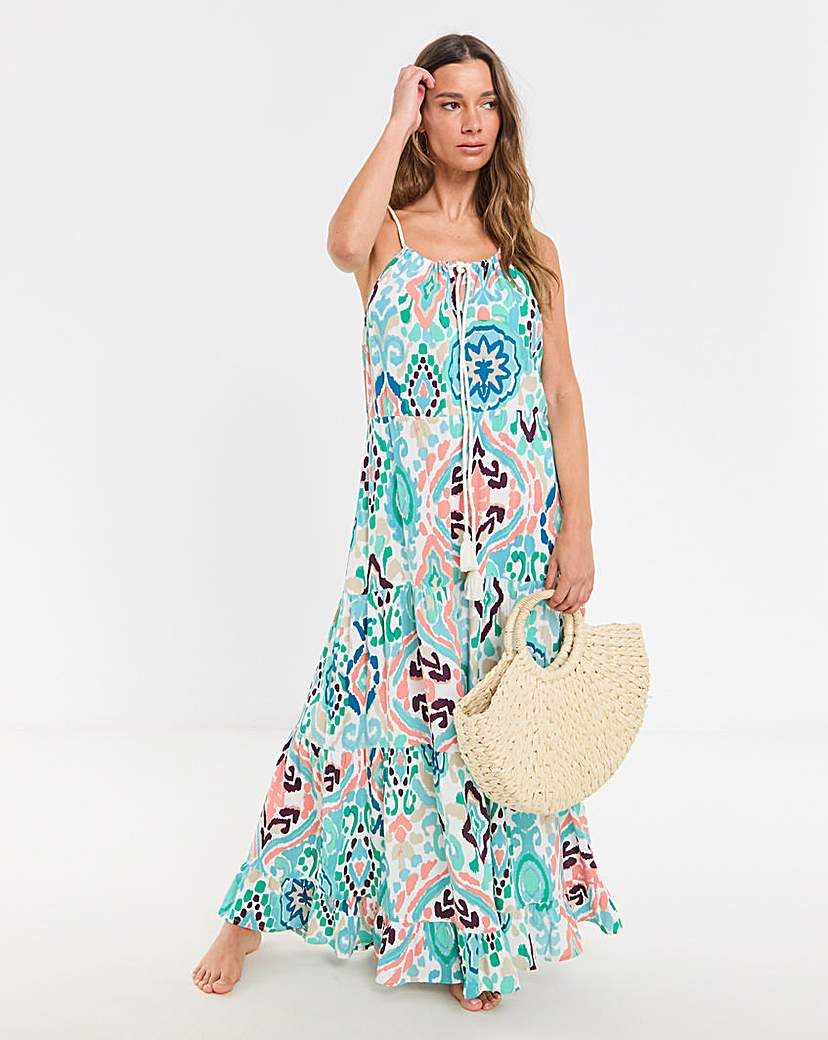 Maxi Tiered Beach Dress