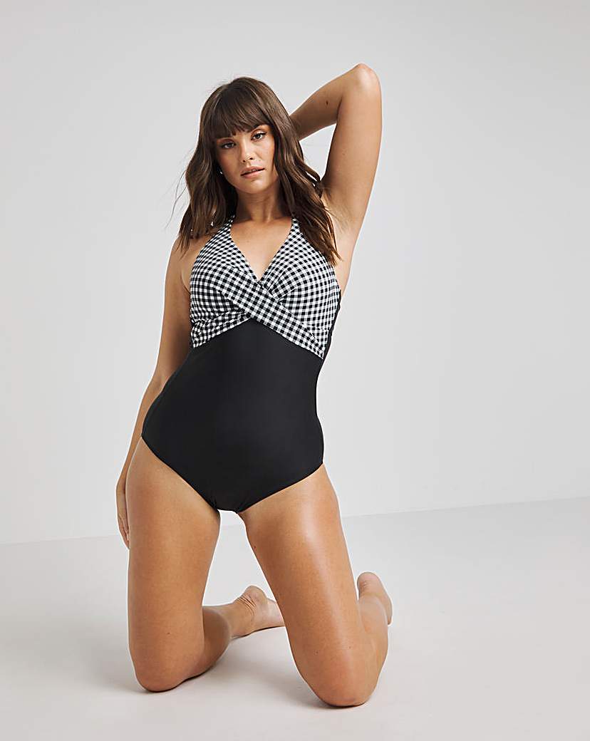 Figleaves Tailor Twist Front Swimsuit