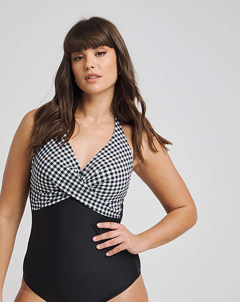 Figleaves Tailor Twist Front Swimsuit