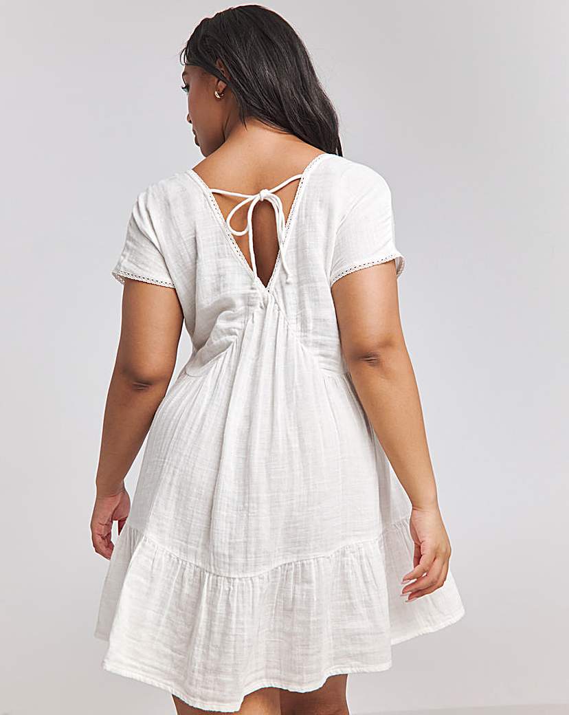 Cheese Cloth Mini Beach Dress