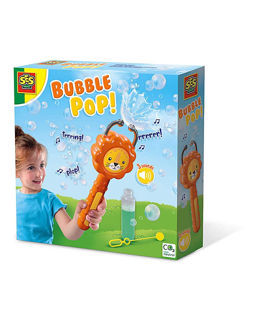 SES Lion Bubble Pop with Bubble Solution