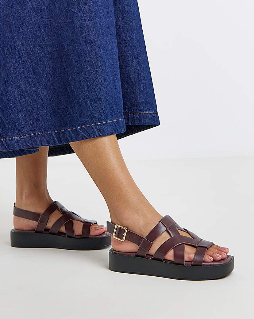 Chunky Fisherman Sandals Extra Wide Fit