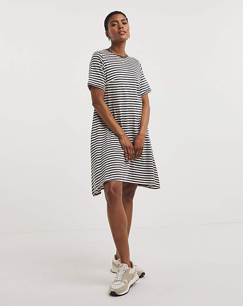 Cotton Slub A-Line Swin Dress