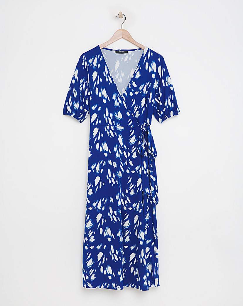 Soft Touch Jersey Wrap Midi Dress