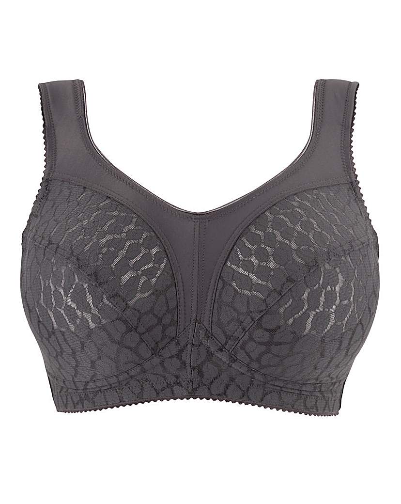 Miss Mary Jacquard Non Wired Bra Grey