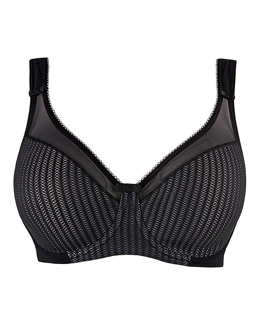 Berlei Women's Black/Grey Beauty Stripe Minimiser Blk/Gry 34C