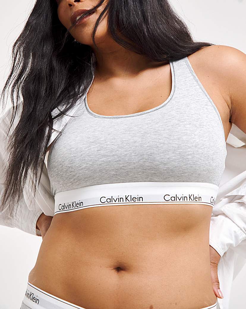 Calvin Klein Modern Cotton Bralet Grey