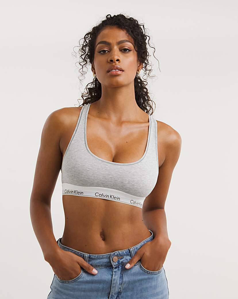 Calvin Klein Modern Cotton Bralet Grey