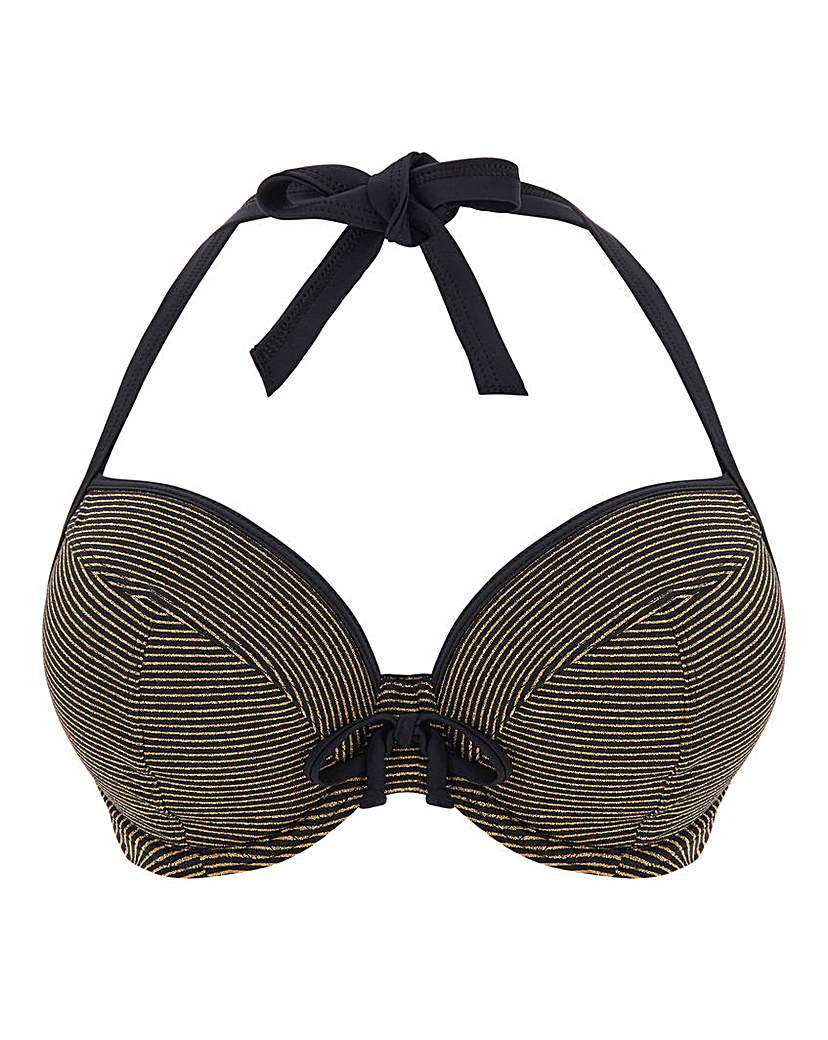 Boux Avenue Metallic Stripe Bikini Top