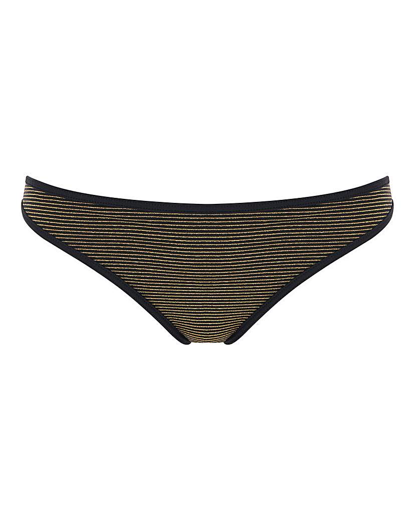 Boux Avenue Metallic Stripe Bikini Brief