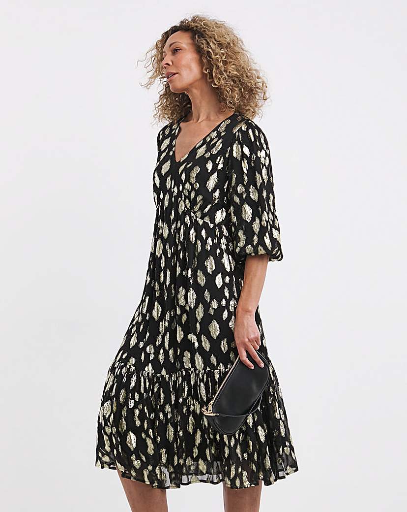 Animal Jacquard Maxi Dress