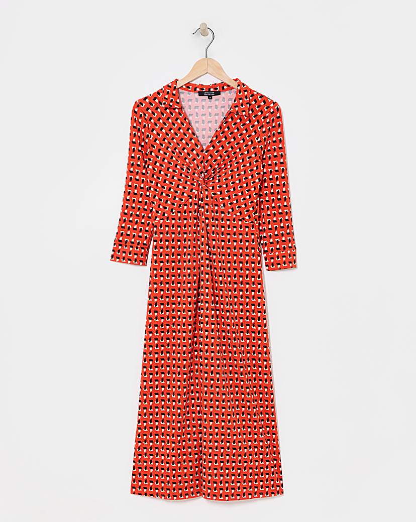 Printed Twist Dress