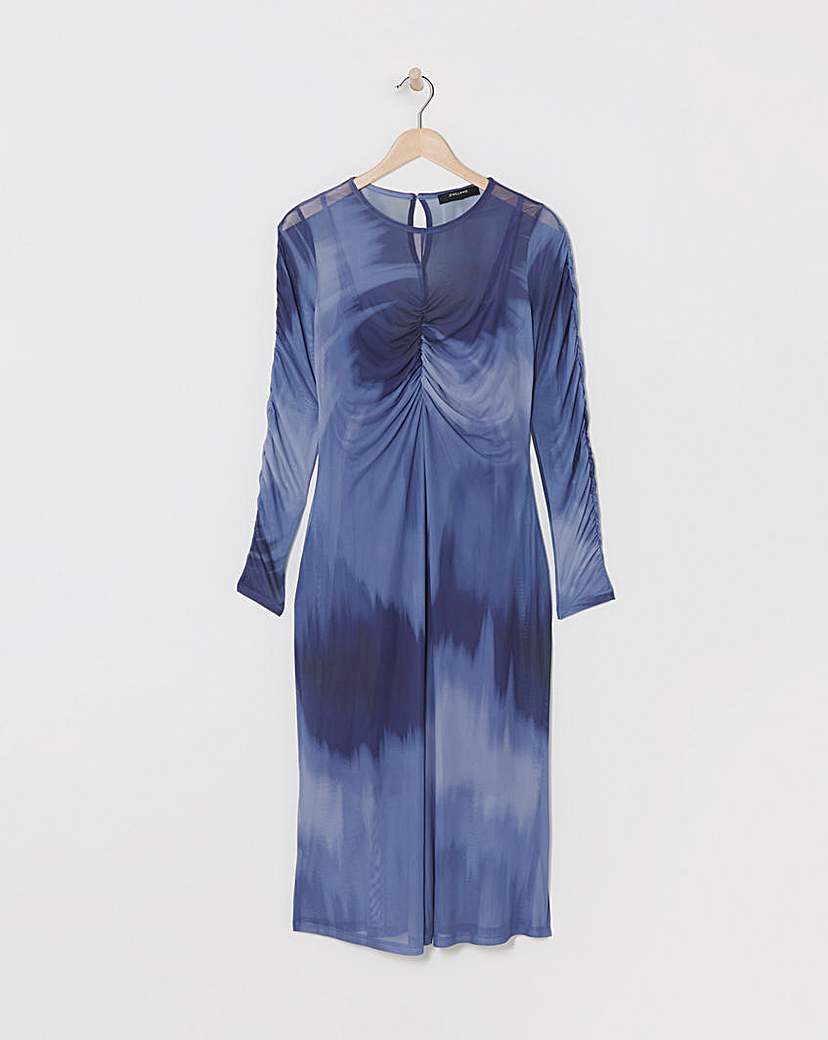 Ruched Midi Dress