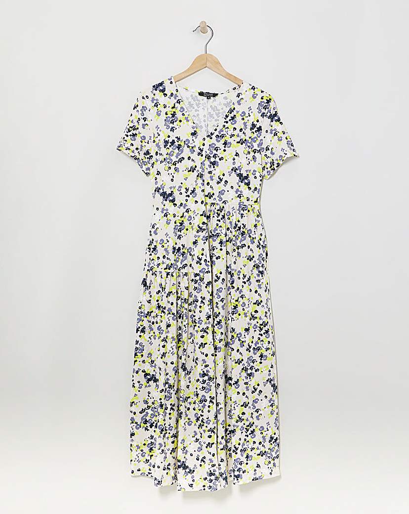Soft TouchTiered Asymmetric Swing Dress