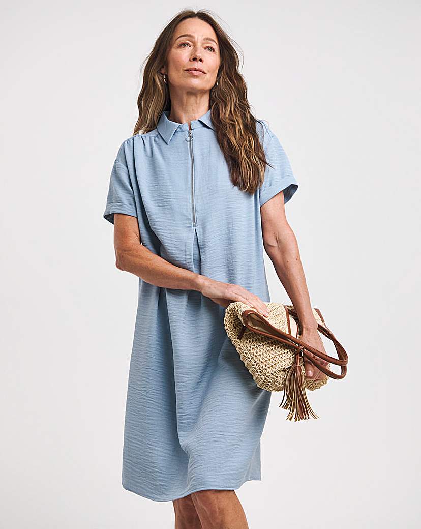 Collared Tunic Dress