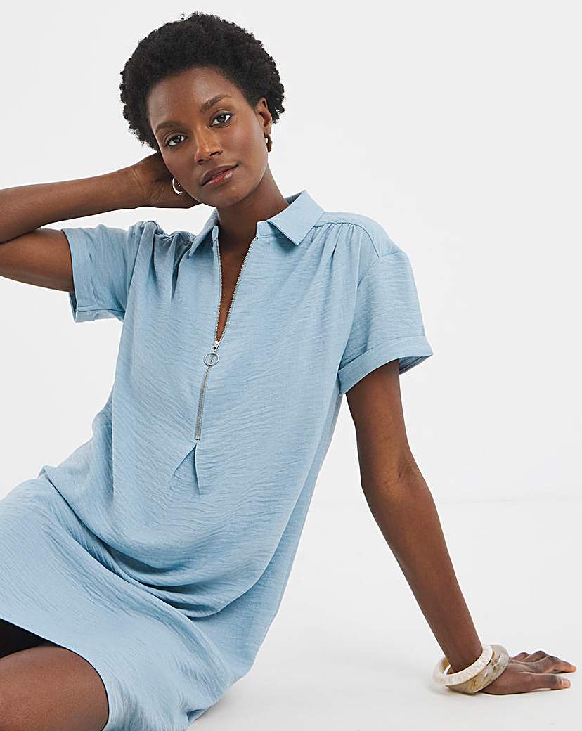 Collared Tunic Dress