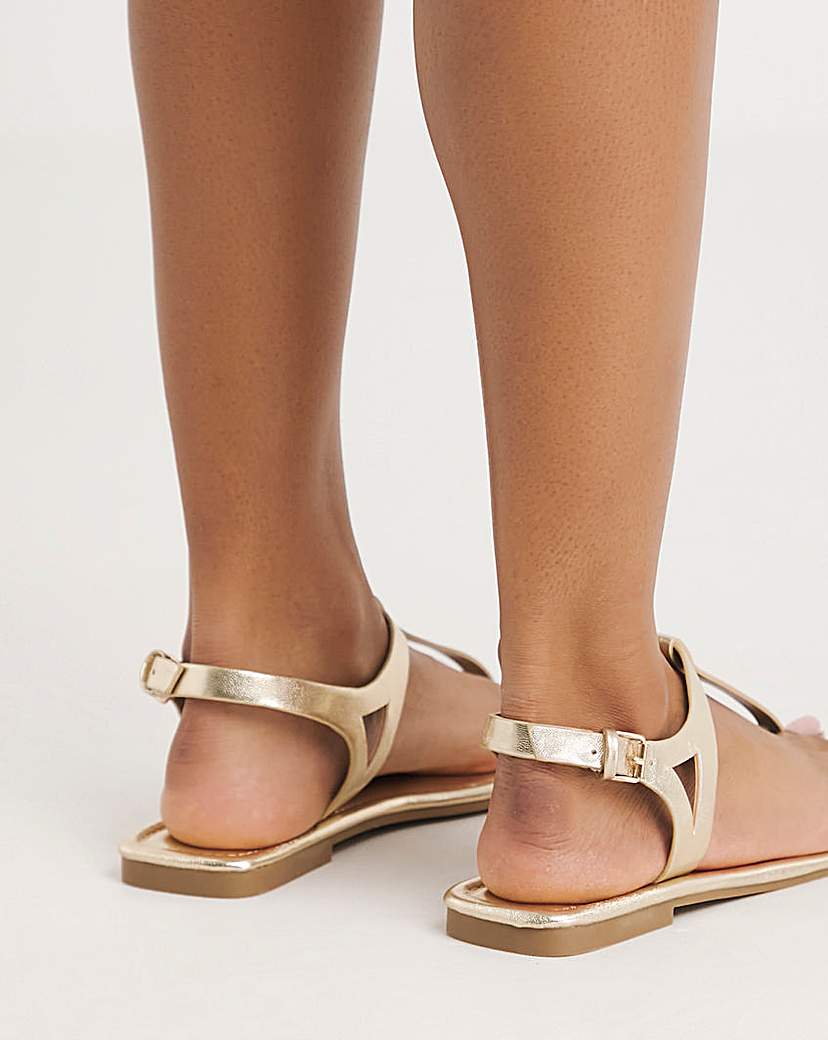 Toe Post Gladiator Sandal Ex Wide