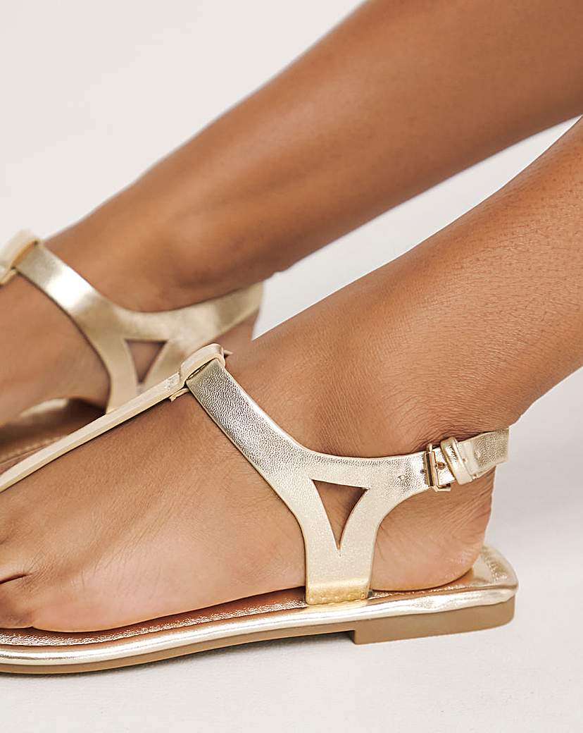 Toe Post Gladiator Sandal Ex Wide