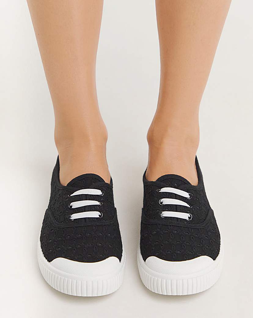 Lace Up Plimsole Standard Fit