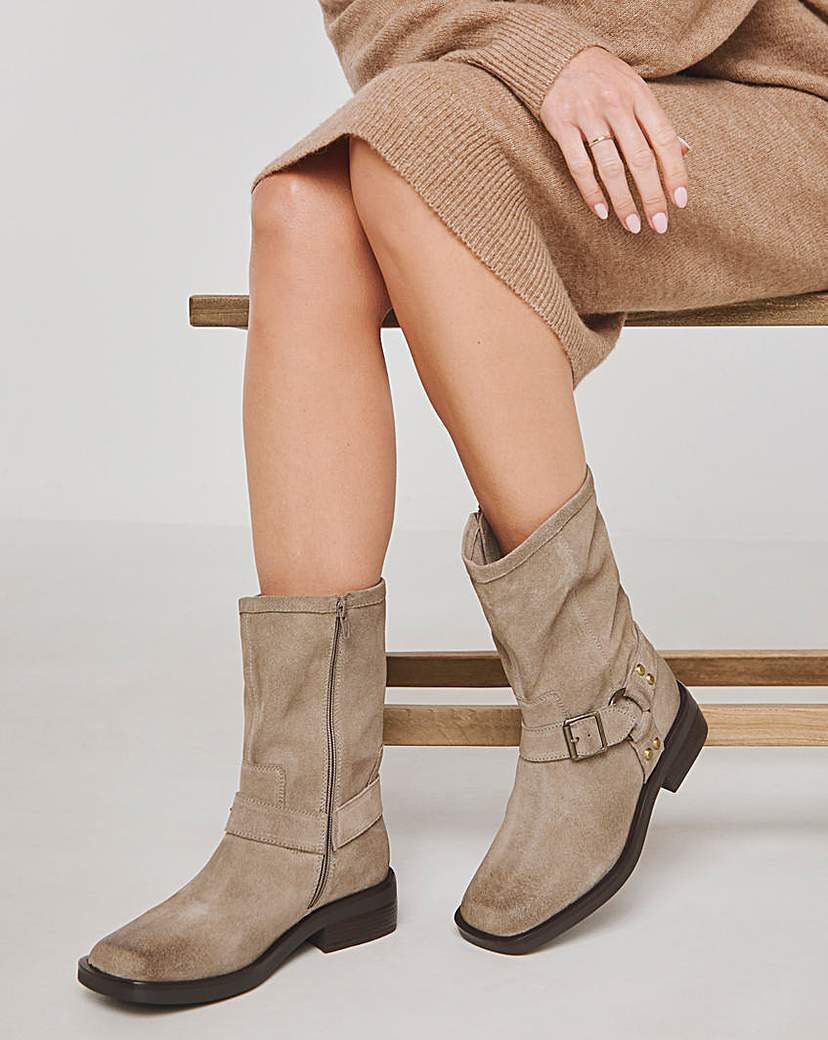 Harness Buckle Boot Wide