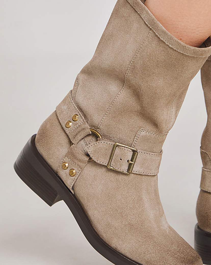 Harness Buckle Boot Wide