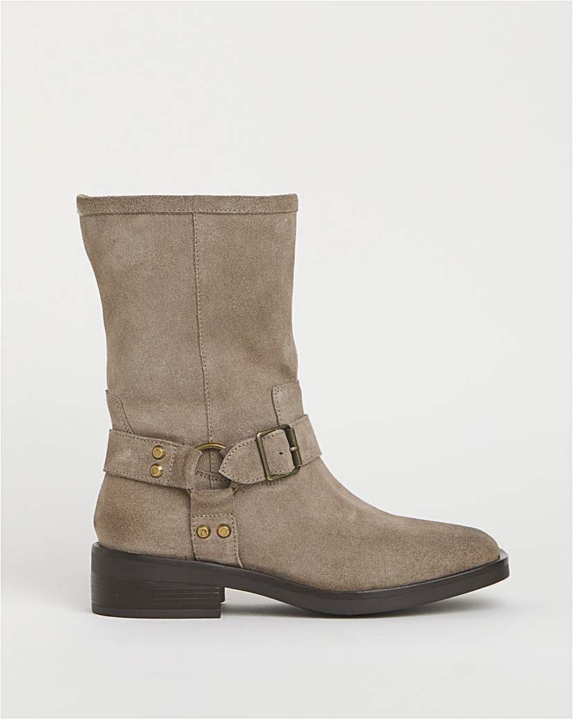 Harness Buckle Boot Wide