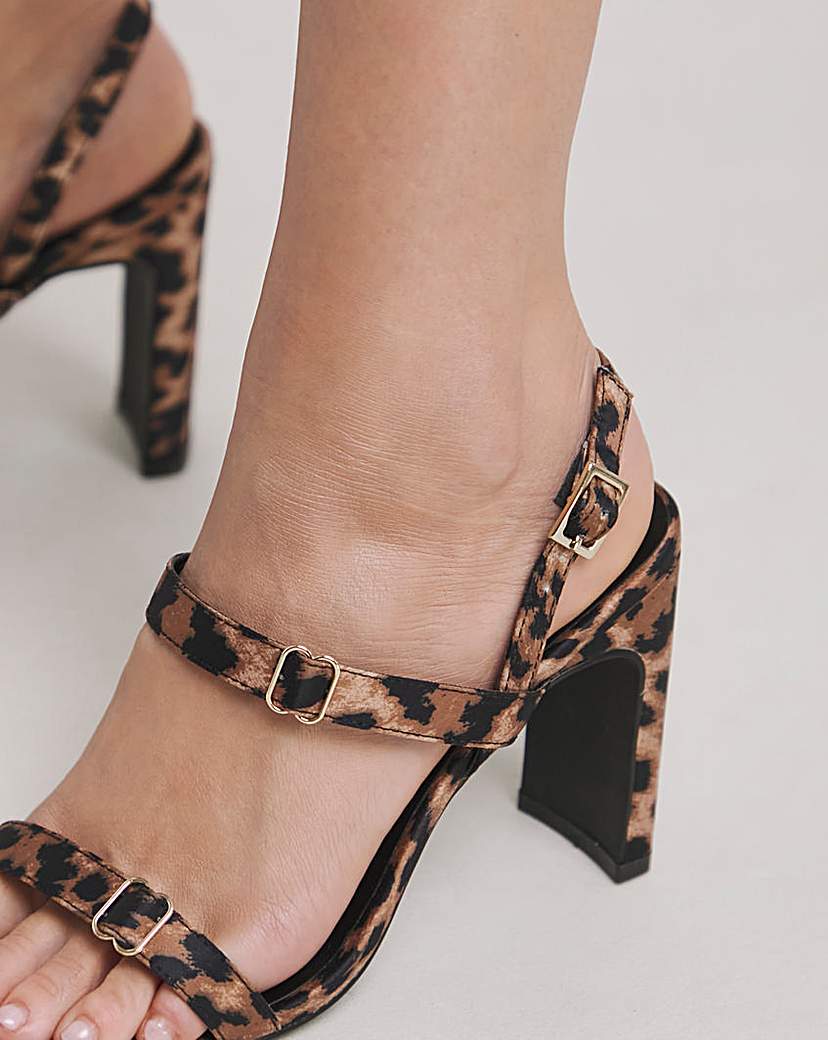 Barely There High Heeled Sandals Ex Wide