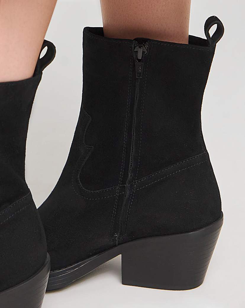 Ankle Western Boots Ex Wide