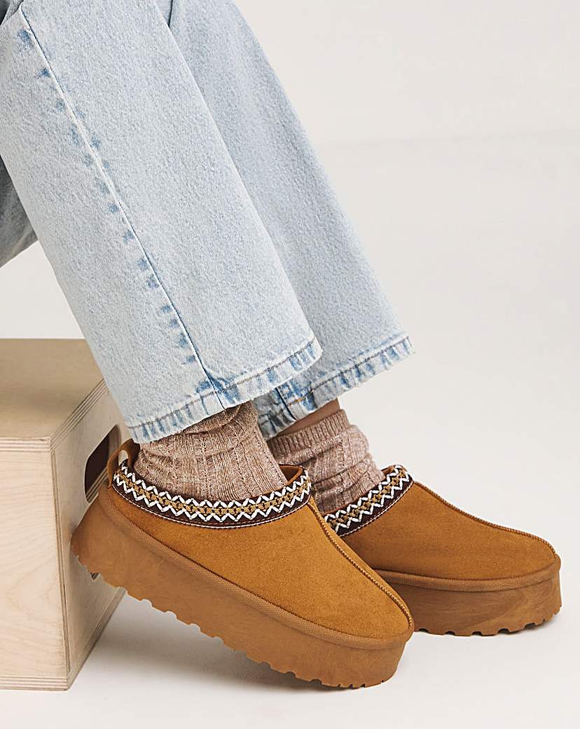 Platform Mule Slipper Boot Standard
