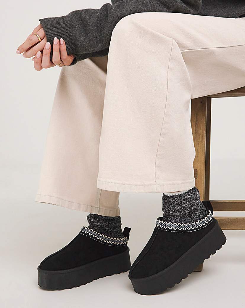 Platform Mule Slipper Boot Standard