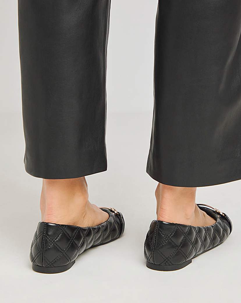 Toe Cap Snaffle Ballerina Extra Wide